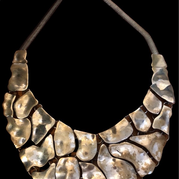 Art Deco Style, Silver Statement Necklace - Picture 4 of 7